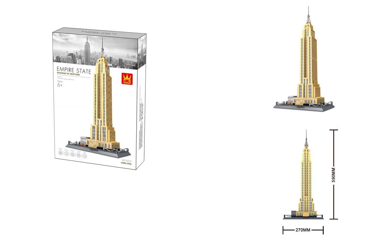 Wange 5212 lego-kompatibilis építőjáték Empire State Building New York