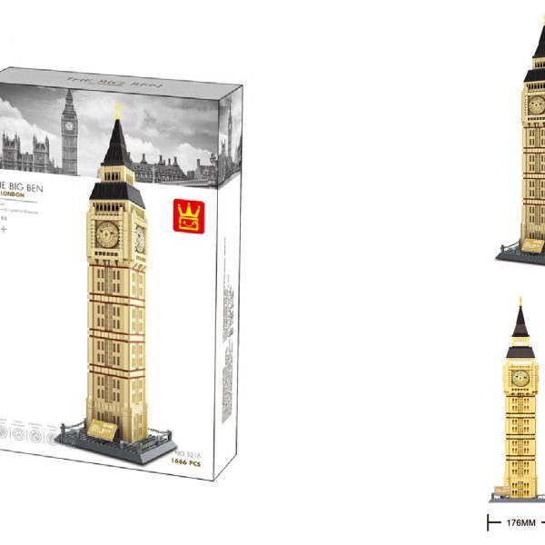 WANGE 5216 lego-kompatibilis építőjáték Big Ben London