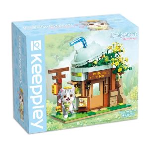 QMAN® K28007 Keeppley | lego-kompatibilis építőjáték | | Ash macska tejivó háza